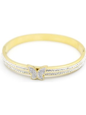 İsmiyle Al Kelebek Bilezik - Altın