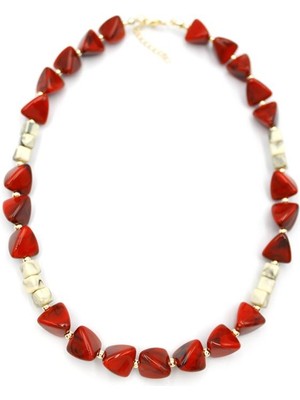 İsmiyle Al Akrilik Kolye - Kırmızı