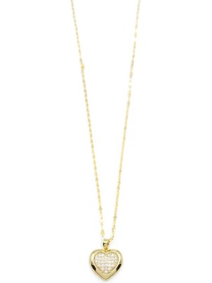 İsmiyle Al Kalp Kolye - Altın