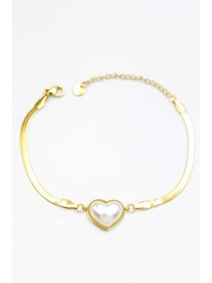 İsmiyle Al Kalp Bileklik - Altın