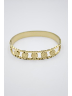 İsmiyle Al Çeyrek  Bilezik - Altın