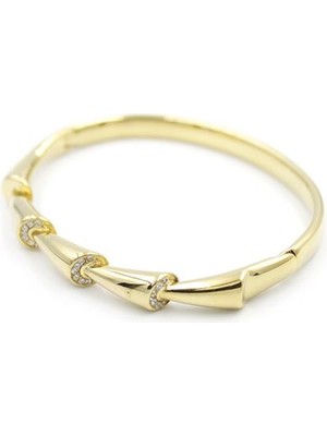 İsmiyle Al Çelik Kelepçe Bilezik - Altın