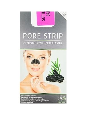 SHC4200 Stopever Charcoal Pore Strip Kömürlü Siyah Nokta Plasteri (6 x 6 Adet)