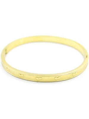 İsmiyle Al Kalp Bilezik - Altın