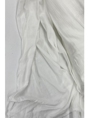 İsmiyle Al Çok Amaçlı Müslin Pamuklu Bebek Örtü ve Battaniye Kumaşı Müslin Bez Kırık Beyaz 11