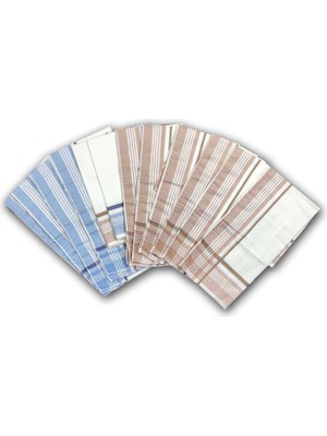 İsmiyle Al 12 Adet Pamuklu Lüx Erkek Mendili 40X40 cm