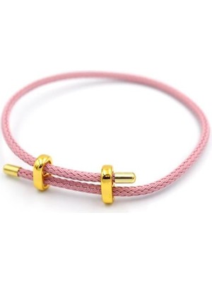 İsmiyle Al Hasır Bileklik - Pembe