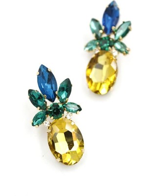 İsmiyle Al Ananas Küpe - Altın