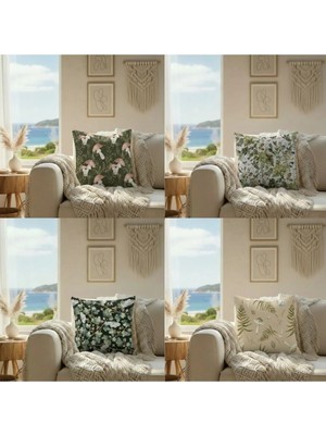 Harikabirev | Kırlent Kılıfı Yastık Kılıfı 4li (Mantar Seti) | KRLNTKLF4LÜ