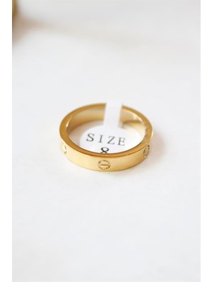 İsmiyle Al 6'lı Crt Model Ince Alyans Yüzük Seti - Altın