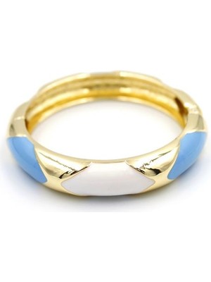 İsmiyle Al Mineli Bilezik - Mavi