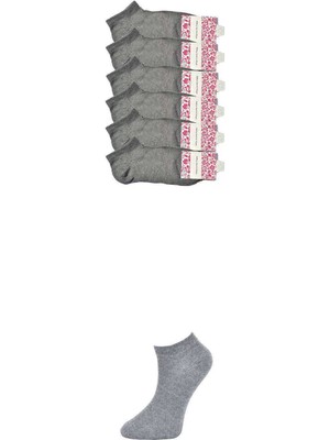 İsmiyle Al Gri Kadın Bilek Çorap 6 Çift