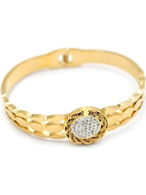 İsmiyle Al Örgü Bilezik - Altın