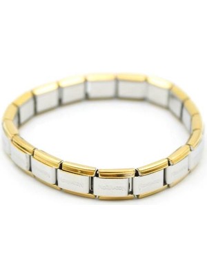 İsmiyle Al Lastikli Çelik Bilezik - Gümüş