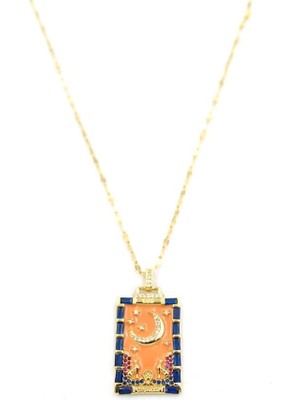 İsmiyle Al Ay Kolye - Altın