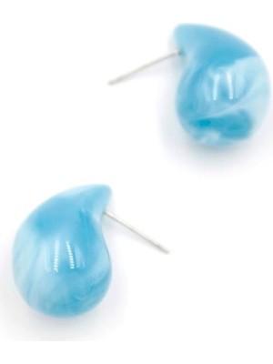 İsmiyle Al Damla Küpe - Mavi