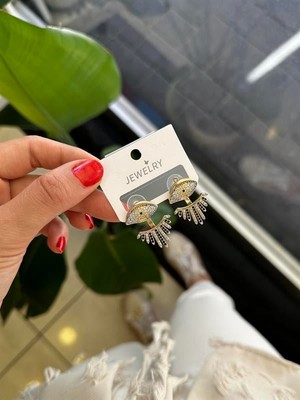 İsmiyle Al Göz Küpe - Altın