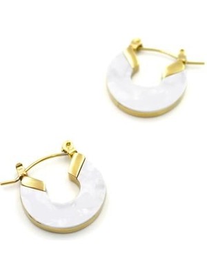 İsmiyle Al Baget Taşlı  Küpe - Altın