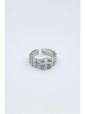 İsmiyle Al Baget Taşlı Yüzük - Gümüş