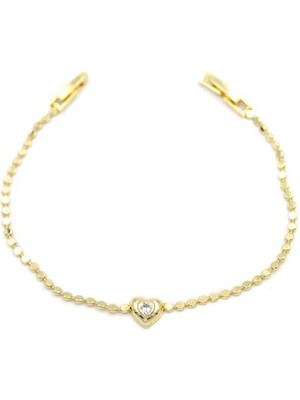 İsmiyle Al Kalp Bileklik - Altın