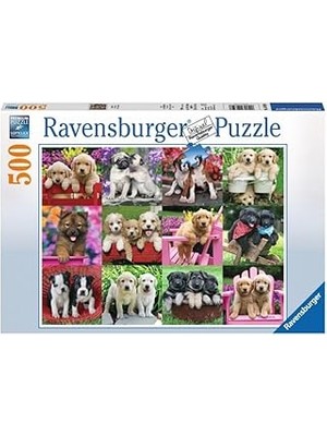 SHC4200 Ravensburger 500 Parça Puzzle Köpek Yavruları