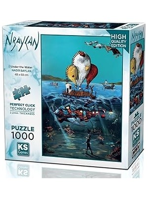 SHC4200 20709 Under The Water 1000 Parça Puzzle -Ks Puzzle