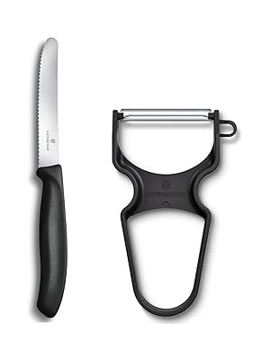 SHC4200 Victorinox Soyacak ve Sofra Bıçağı Seti, 2 Parça Siyah