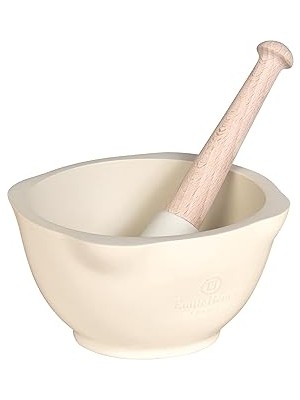 SHC4200 Emile Henry Moerser Sırlı Seramik, Lehmfarben, 14X14X8 cm