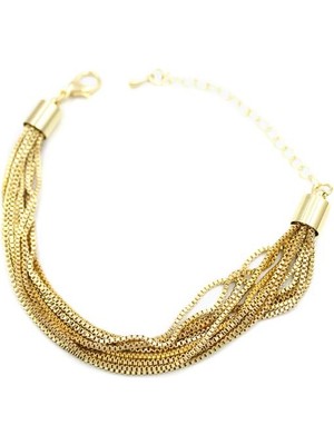 İsmiyle Al Zincirli Bileklik - Altın