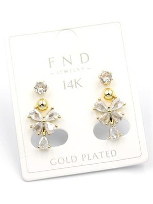 İsmiyle Al Çoklu Kelebek Küpe - Altın