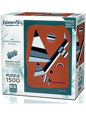 SHC4200 Ks Games 1500 Parça Gris Puzzle