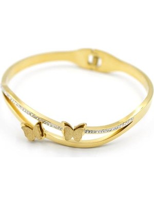 İsmiyle Al Kelebek Bilezik - Altın