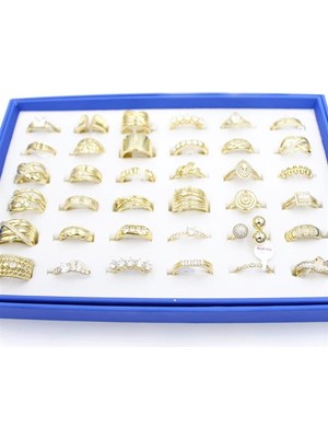 İsmiyle Al 36'lı 14K Xuping Vip Yüzük - Altın