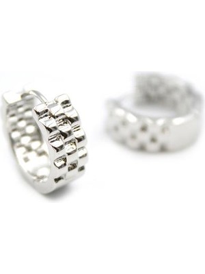 İsmiyle Al Rl Halka Küpe - Gümüş