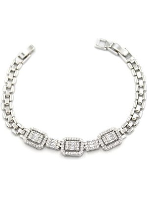 İsmiyle Al Xuping Vip Bileklik - Gümüş