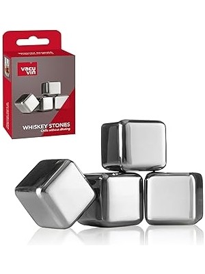 SHC4200 Vacu Vin 18603606 Viski Soğutma Taşları, 4'lü Set