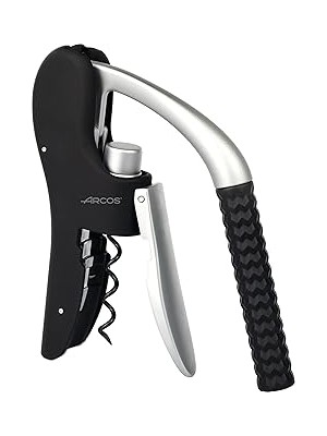 SHC4200 Abs, Çinko Alaşımı ve Elastomerden Üretilen Arcos Manuel Tirbuşon. Folyo Kesicili Şarap Açacağı Aks