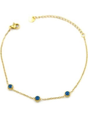 İsmiyle Al Nazar Bileklik - Altın