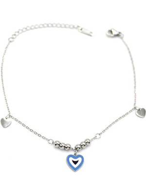 İsmiyle Al Kalp Halhal - Gümüş