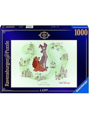 SHC4200 RAVENSBURGER1000 Parça Leydi ile Sokak Köpeği Puzzle