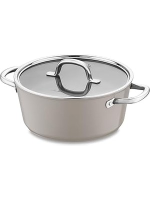 SHC4200 Swiss Crystal Bej Derin Tencere 24 cm