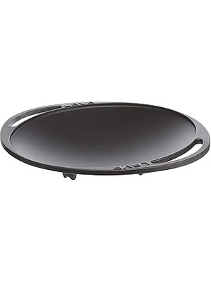 SHC4200 Lava Döküm Kavurma Tavası, Metal Kulplu, 28CM, Siyah