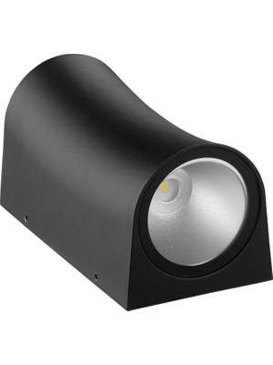 Yapımaks Bahçe Armatür Aplik, Smd Led, Servi, 12W, 4200K, Sarı Işık,, Siyah, Metal, 20X11.5 Cm, Horoz