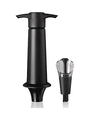 SHC4200 Vacu Vin Ağızlıklı ve Kilitli Şarap Pompası, Siyah, Standart