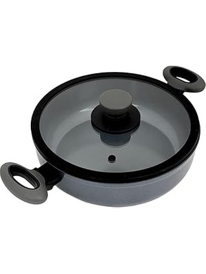 SHC4200 Leggno Colorgy Titanium 26CM Sığ Tencere/gri