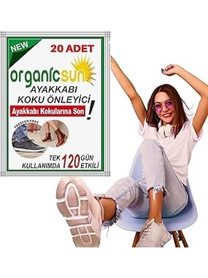 SHC4200 20'li Paket Ayakkabı Koku Önleyici Toz 120 Gün Etkili Ayak Kokusu Tozu