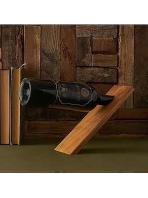 SHC4200 Hediyesepeti Ahşap Şişe Tutucu - Tekli Stand