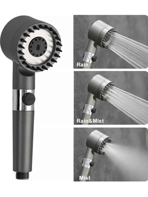 Flamex Yeni Masaj Etkili Nesil Filtreli  Duş Başlığı Fıskiyesi Duş Banyo