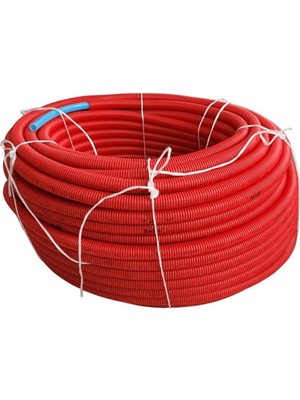 Pe-Rt Oksijen Bariyerli 16'lık Boru, Yerden Isıtma, Kırmızı, Pe-Rt 16 x 2 S+O, 100 M, Kalde 3857-POS-162010