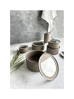 SHC4200 Neoflam Fika One 6'lı Seramik Saklama Kabı Seti Gri